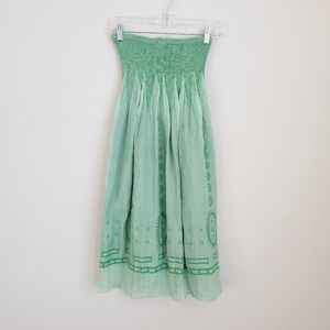 Lapis Pink Iridescent Stretch Strapless Dress 